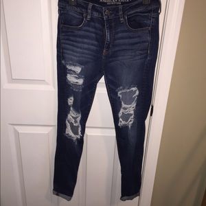 Ripped Jeans Dark Wash